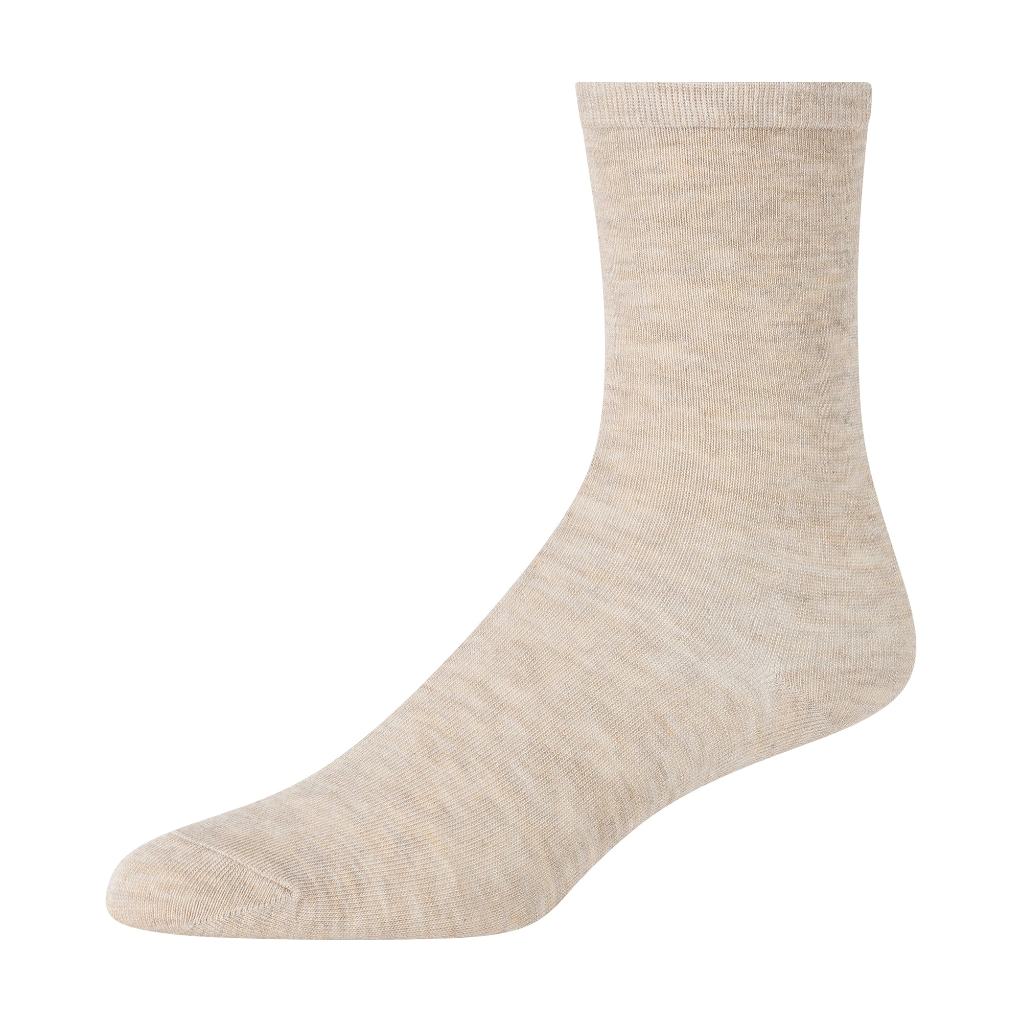 Ladies' Undeniably Comfy Crew Socks Three-Pack: Dress-Perfect, Non-Terry, Pure Comfort