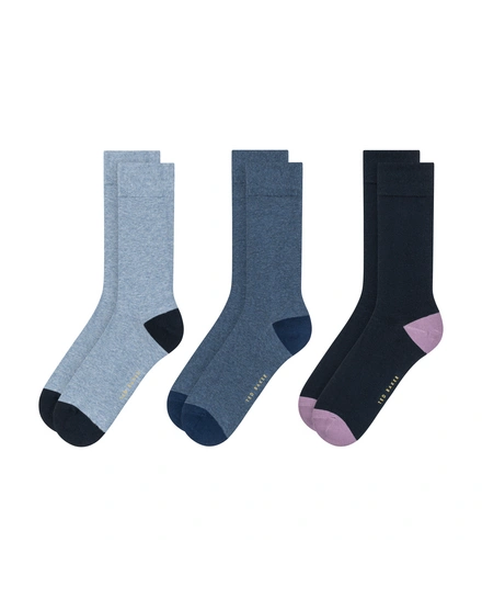 Bloke's Best: 3-Pack Crew Socks. No Terry, All Comfort. Sorted for the Season.
